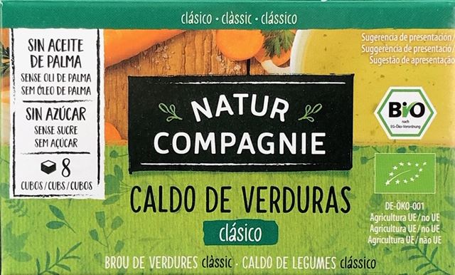 CALDO VERDURAS PASTILLAS clásicoS/A BIO 84gr-NATUR COMPAGNIE