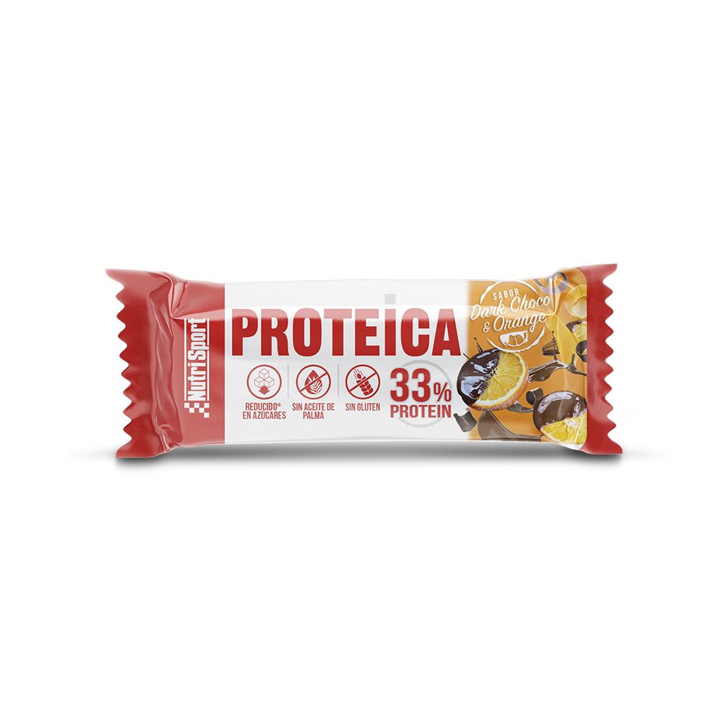 BARRITA PROTEICA NARANJA CHOCOLATE 24b-NUTRISPORT