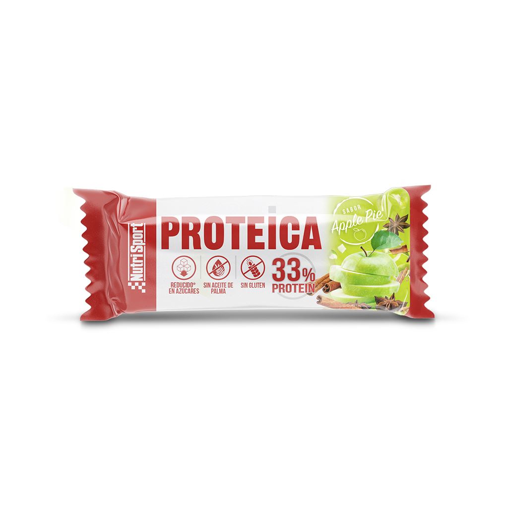 BARRITA PROTEICA YOGURT & TARTA MANZANA 24b-NUTRISPORT