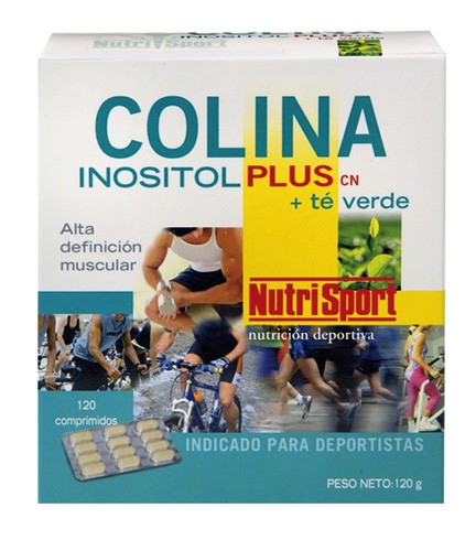 COLINA INOSITOL PLUS+ TÉ VERDE 120comp-NUTRISPORT