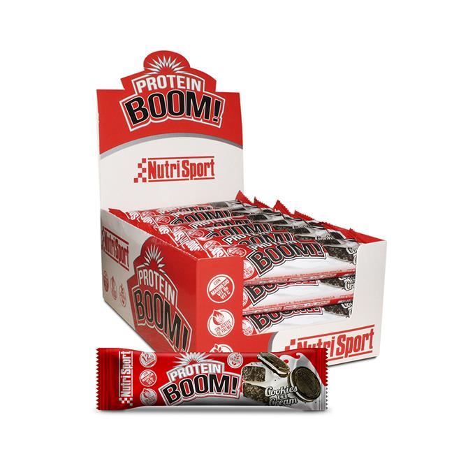 BARRITA BOOM PROTEIN COOKIES & CREAM 24b-NUTRISPORT