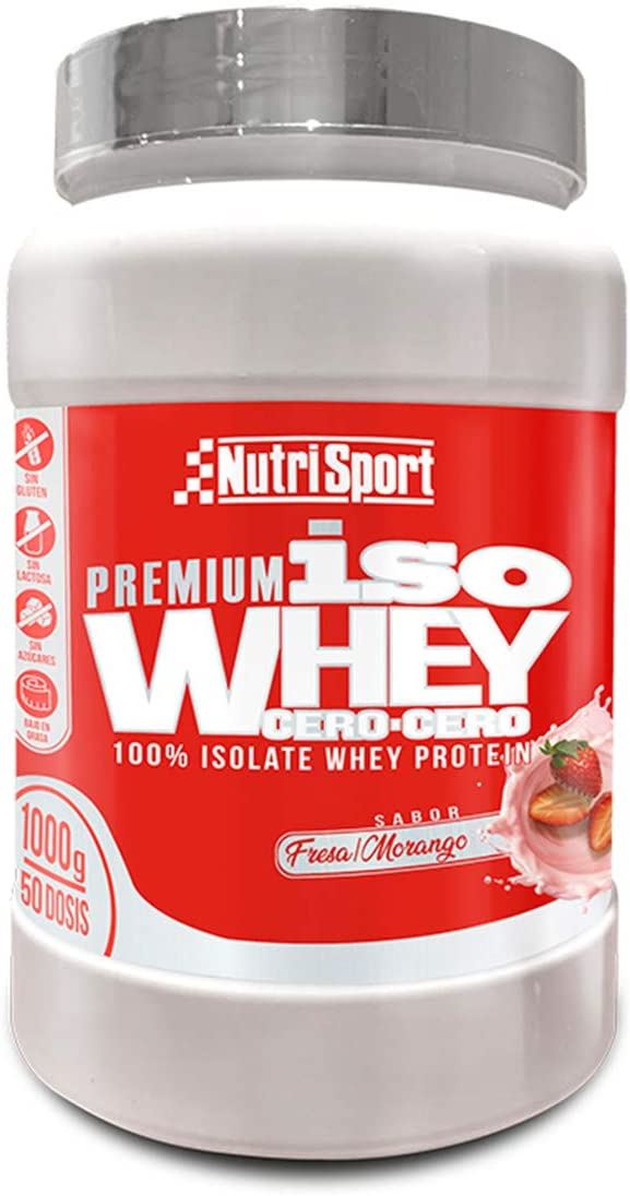 ISO WHEY CERO CERO FRESA 1000gr-NUTRISPORT