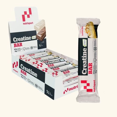 BARRITA CREATINA PASTEL LIMÓN 18b - NUTRISPORT