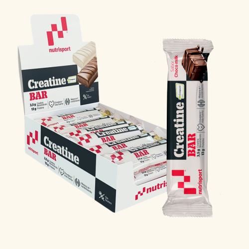 BARRITA CREATINA CHOCOLATE LECHE 18b - NUTRISPORT