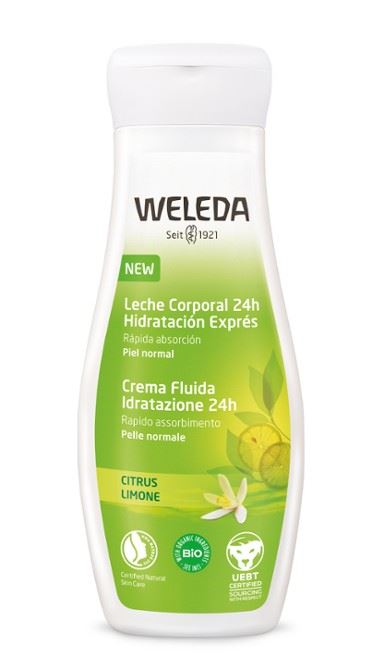 LECHE CORPORAL CITRUS 24H HIDRATACIÓN EXPRÉS VEGANO 200ml-WELEDA