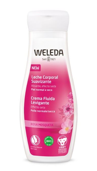 LECHE CORPORAL ROSA MOSQUETA SUAVIZANTE VEGANO 200ml-WELEDA