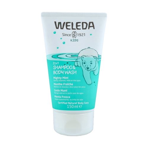 CHAMPÚ & GEL DUCHA MENTA FRESCA 150ml-WELEDA