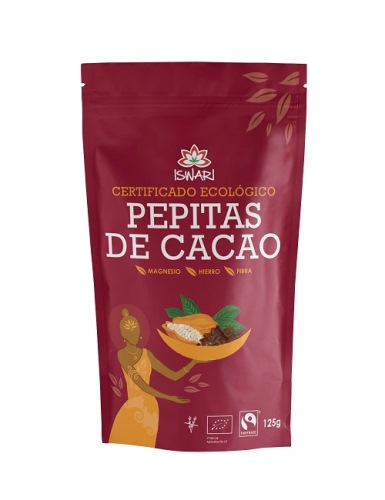 CACAO NIBS PEPITAS 125gr-ISWARI