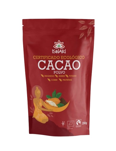 CACAO CRUDO POLVO 250gr-ISWARI