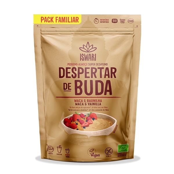 DESPERTAR BUDA MACA/VAINILLA CHÍA UP MACA BIO 360gr -ISWARI