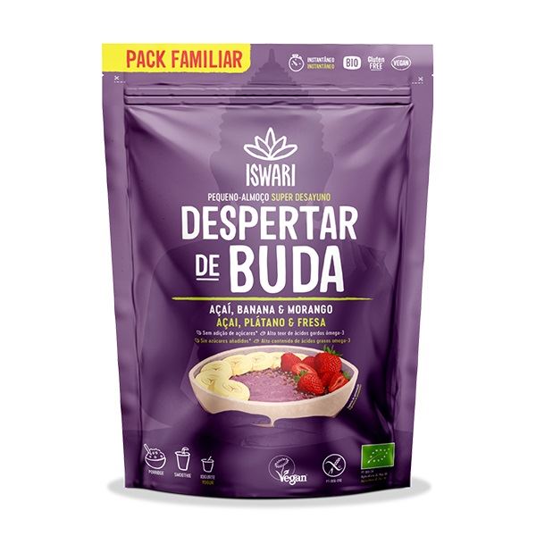 DESPERTAR BUDA ACAI FRESA Y PLÁTANO BIO 360gr-ISWARI