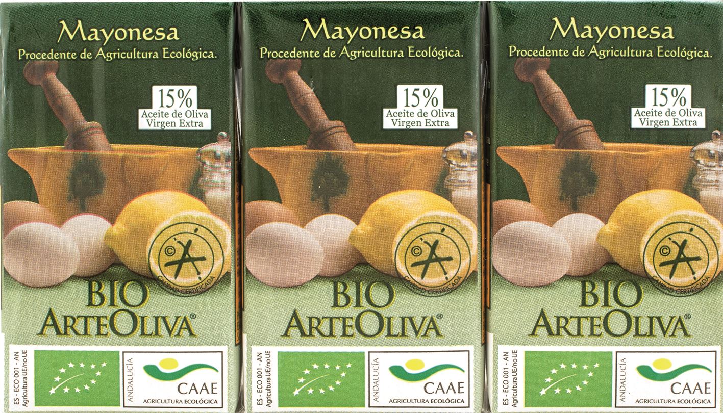 MAYONESA ARTE OLIVA 3x125ml BIO-MEDITERRANEA VITA