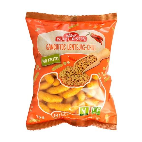 GANCHITOS LENTEJAS CHILI 75gr-NATURSOY