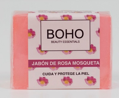 JABÓN GLICERINA ROSA MOSQUETA 100 gr BOHO 