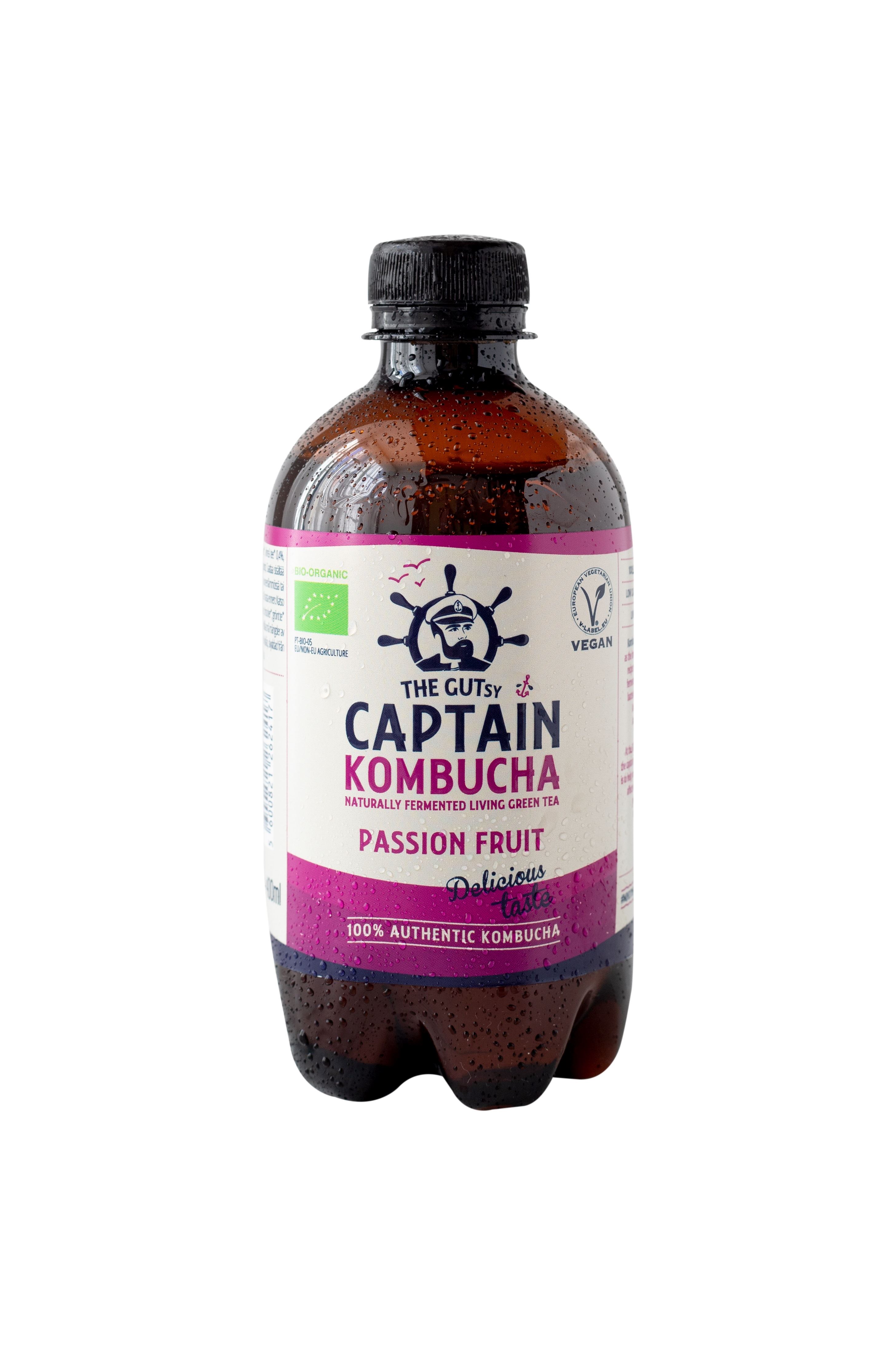 TÉ KOMBUCHA MARACUYA (FRUTA PASIÓN) BIO 400ml-CAPTAIN