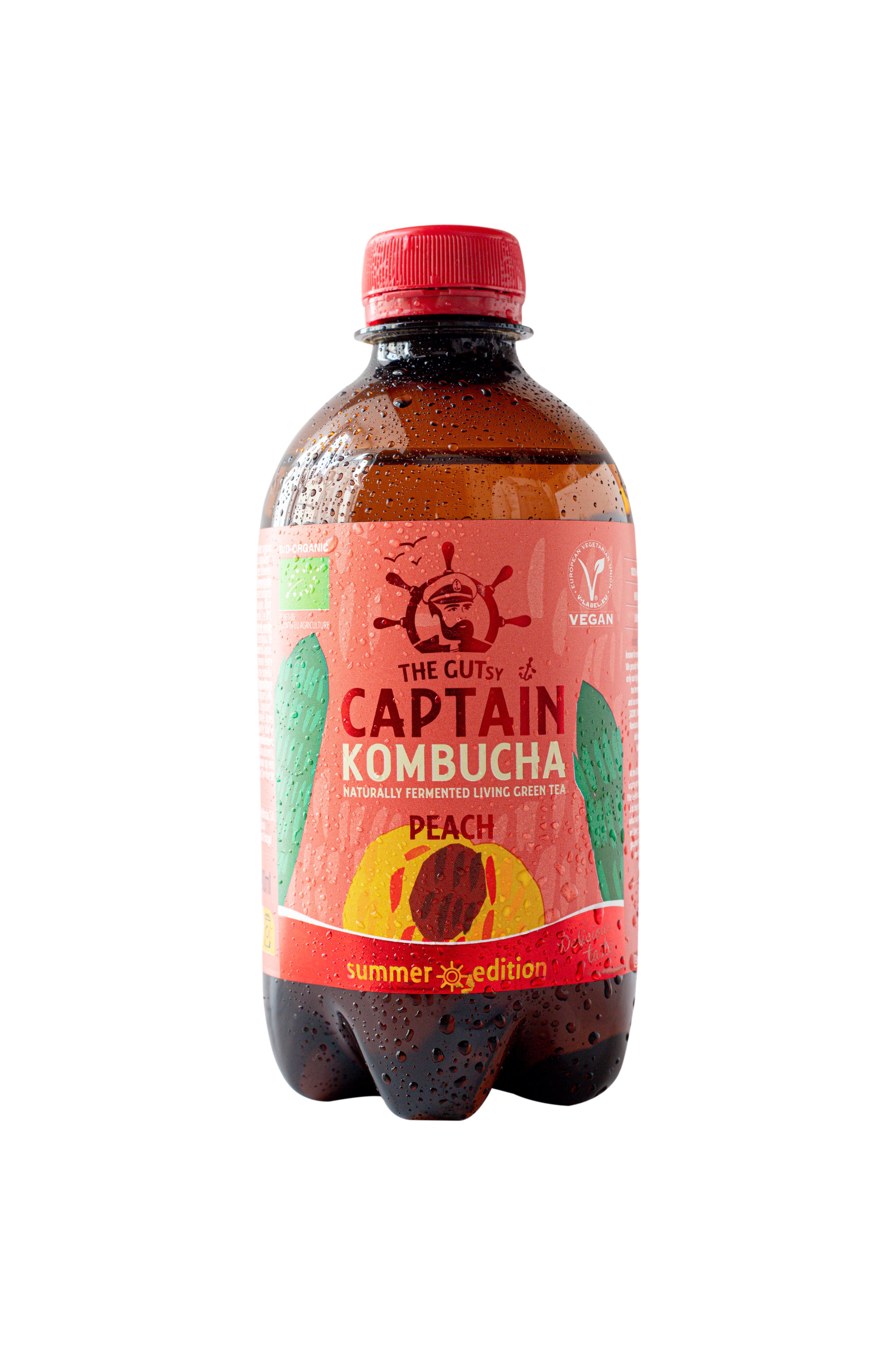 TÉ KOMBUCHA MELOCOTÓN BIO 400ml-CAPTAIN