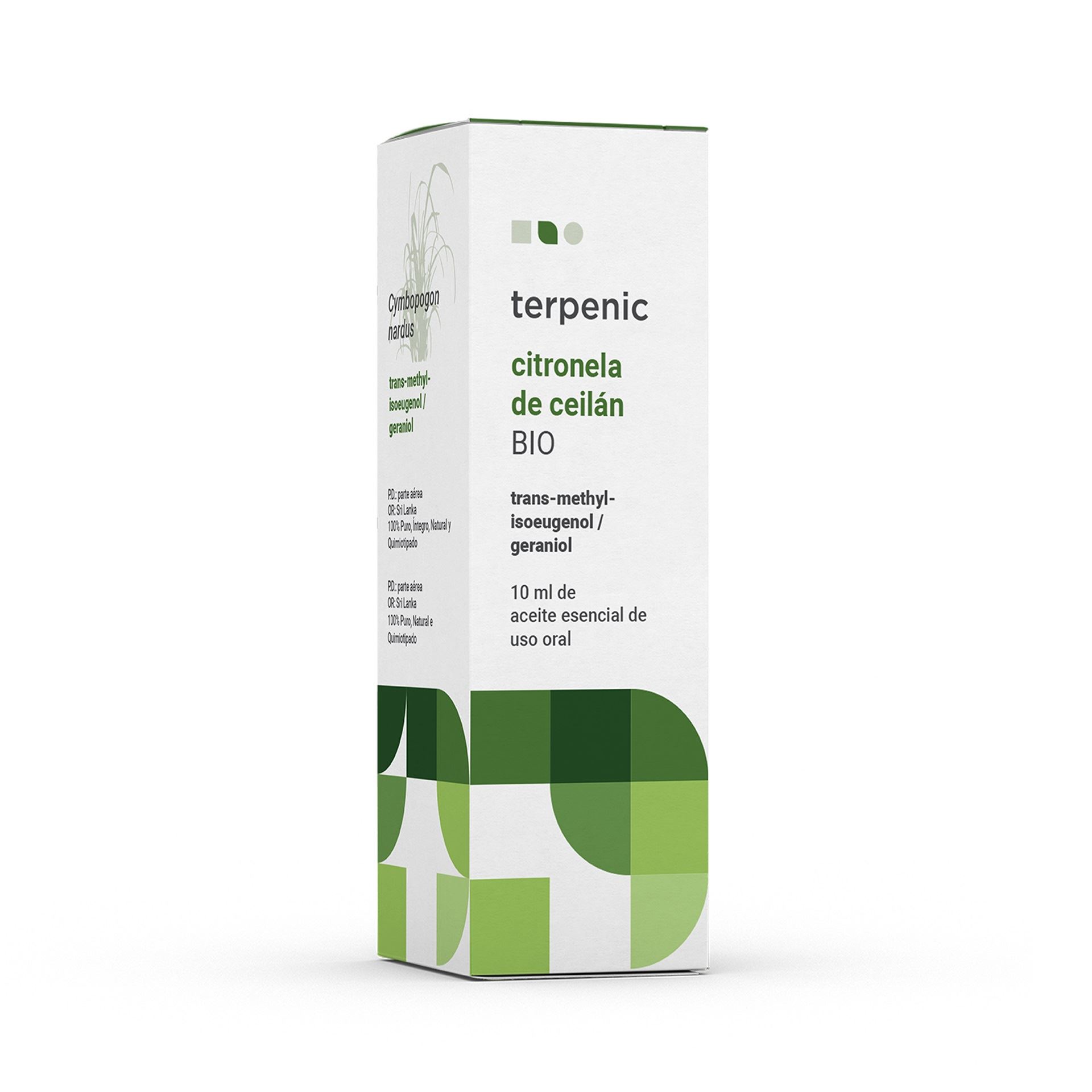 ACEITE ESENCIAL CITRONELA CEILÁN BIO 10ml-TERPENIC