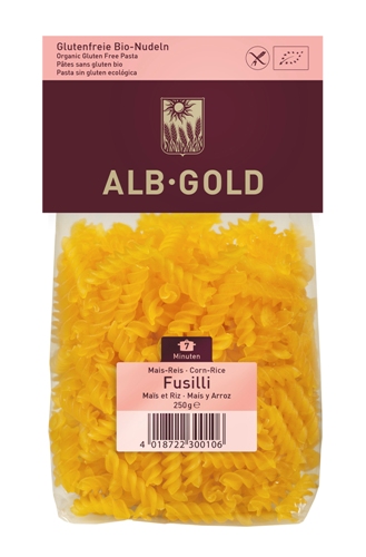 ESPIRALES MAÍZ ARROZ S/G BIO 250gr-ALB GOLD