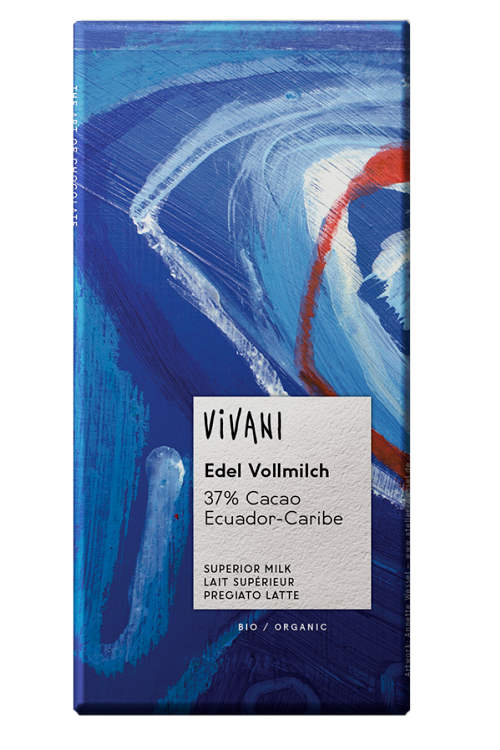 CHOCOLATE CON LECHE SUPERIOR BIO 100gr (U/C 10)-VIVANI