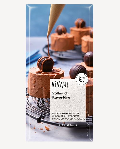 CHOCOLATE LECHE PARA COCINAR BIO 200gr-VIVANI