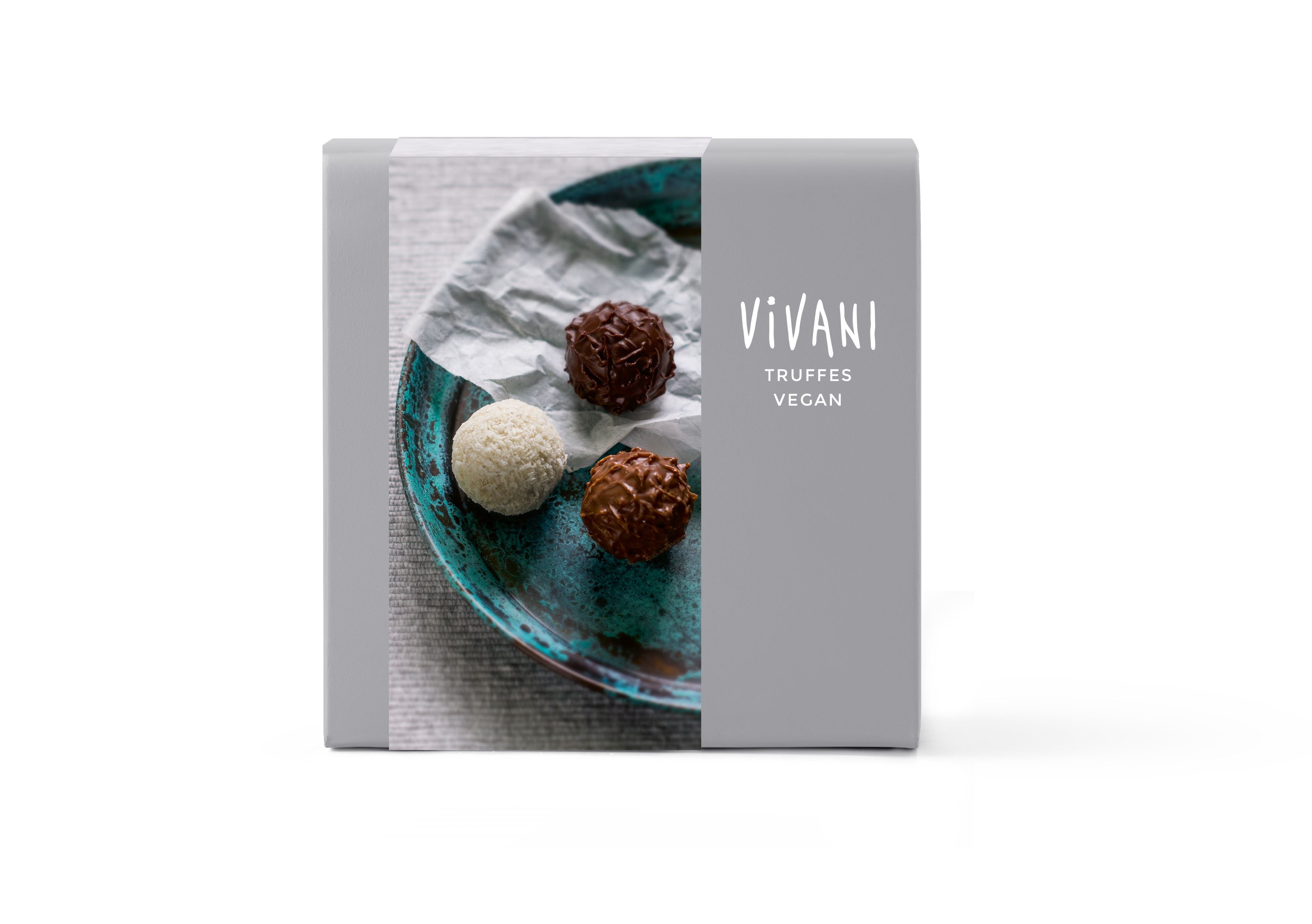 TRUFAS CHOCOLATE VEGANAS 3X3 SABORES 100GR. BIO