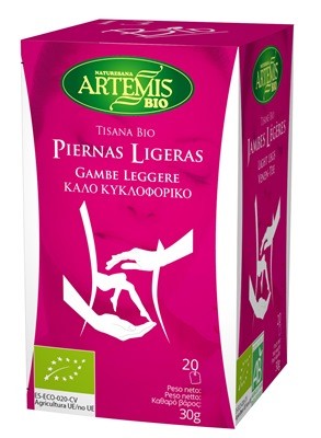 TISANA PIERNAS LIGERAS BIO 20 FILTROS-ARTEMIS