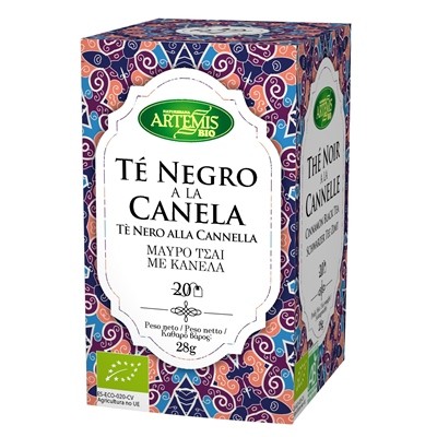 TÉ NEGRO CANELA BIO 20 FILTROS-ARTEMIS