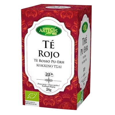 TÉ ROJO BIO 20 FILTROS-ARTEMIS