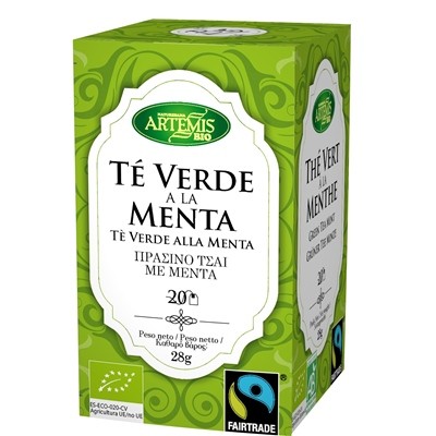 TÉ VERDE MENTA BIO 20 FILTROS-ARTEMIS