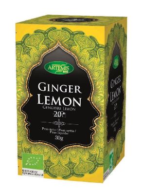 TÉ JENGIBRE LIMÓN sin teína BIO 20 FILTROS-ARTEMIS