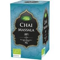 TÉ CHAI MASSALA sin teína BIO 20 FILTROS-ARTEMIS