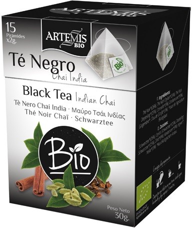 TÉ NEGRO CHAI INDIA BIO 15 pirámides-ARTEMIS