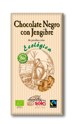 CHOCOLATE NEGRO JENGIBRE ECO 100gr-SOLE