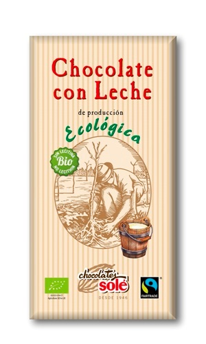 CHOCOLATE LECHE ECO 100gr-SOLE