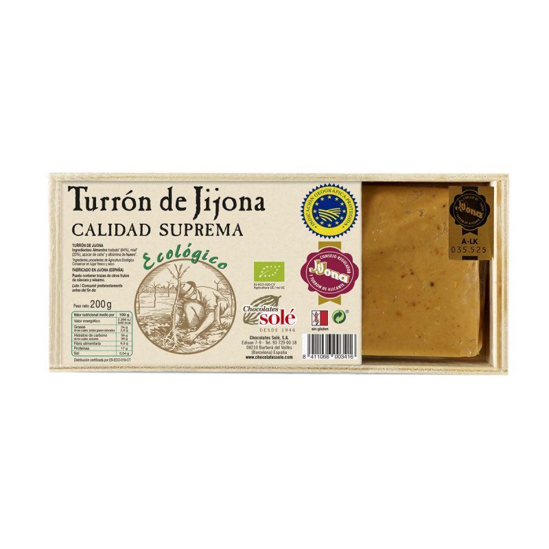 TURRÓN JIJONA ECO 200gr-SOLE