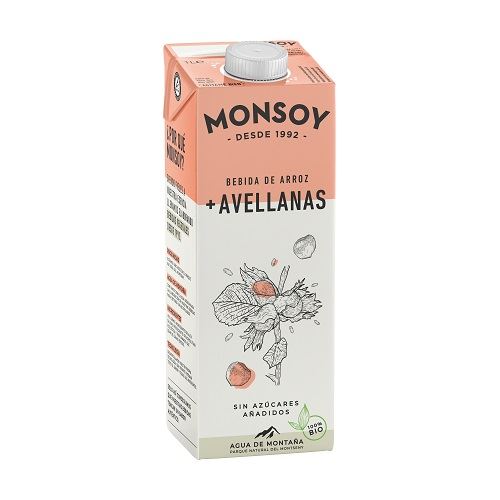 BEBIDA ARROZ AVELLANAS S/A ECO 1L (U/C 6)-MONSOY