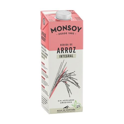 BEBIDA ARROZ INTEGRAL S/A ECO 1L (U/C 6)-MONSOY