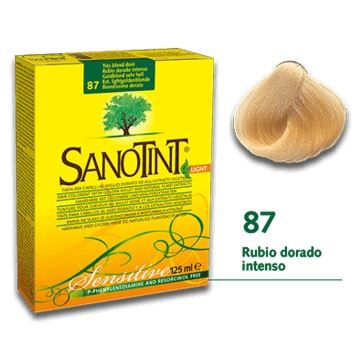 TINTE 87 SANOTINT SENSITIVE RUBIO DORADO INTENSO