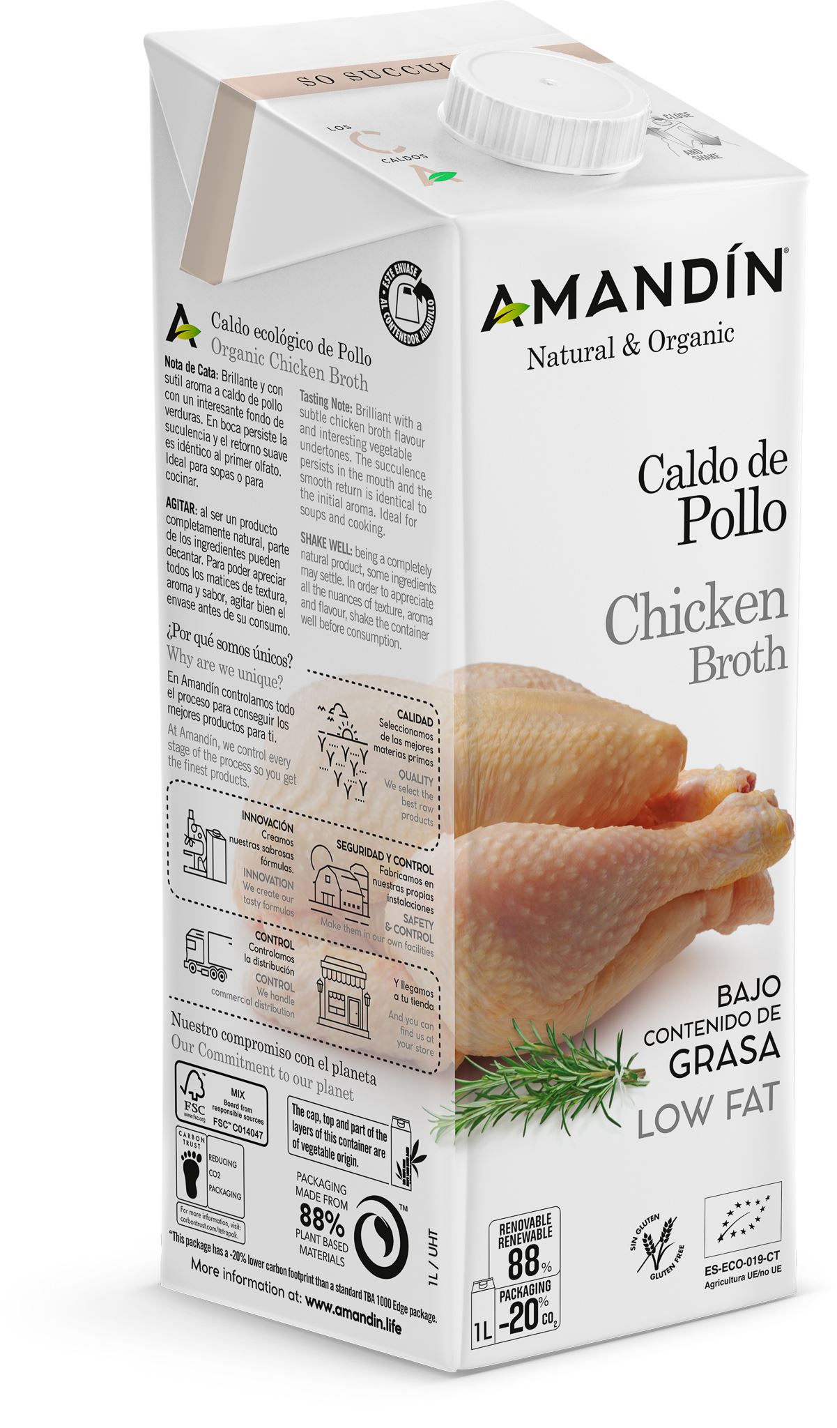 CALDO POLLO ECO 1L-AMANDIN