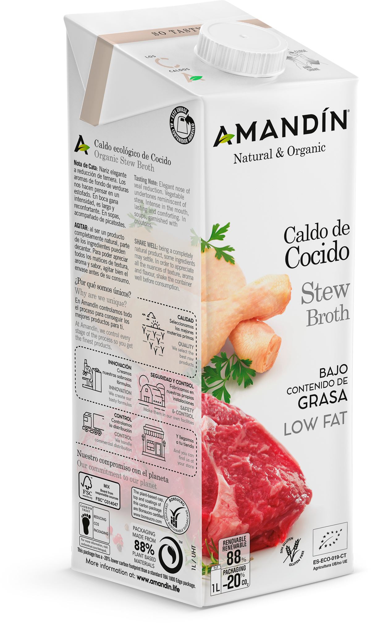 CALDO COCIDO ECO 1L -AMANDIN