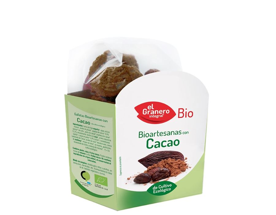 GALLETAS ARTESANAS CON CHOCOLATE BIO 220gr-EL GRANERO