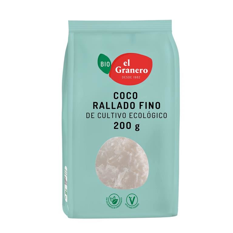 COCO RALLADO FINO BIO 200gr (U/C 12)-EL GRANERO