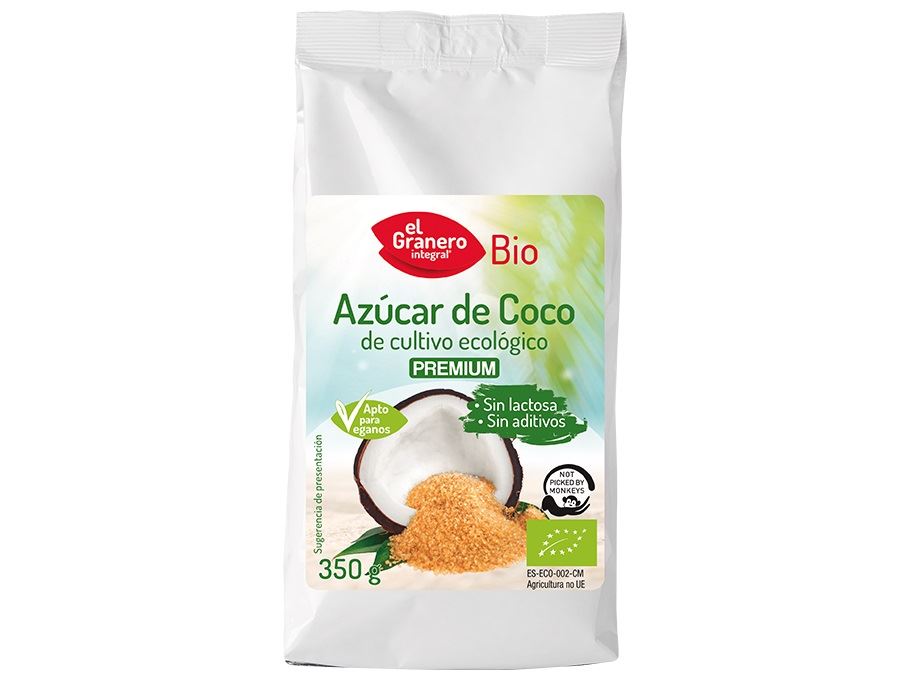 AZÚCAR COCO BIO 350gr (U/C 12)-EL GRANERO