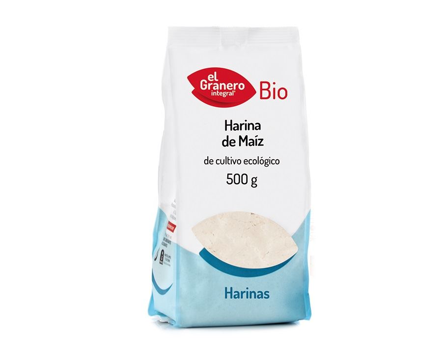 HARINA MAÍZ BIO 500gr (U/C 8)-EL GRANERO