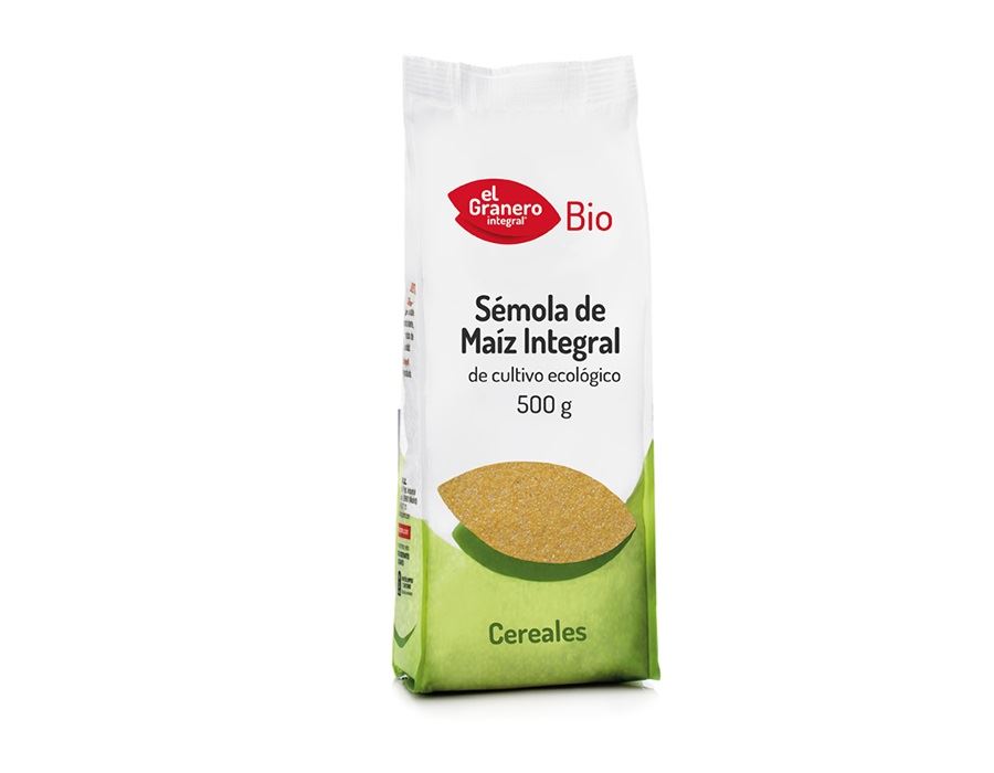 SÉMOLA MAÍZ BIO 500gr (U/C 12)-EL GRANERO