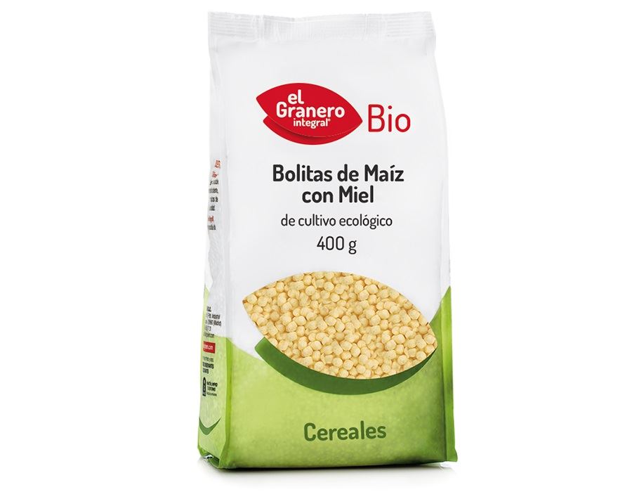 BOLITAS MAÍZ CON MIEL BIO 350gr (U/C 10)-EL GRANERO