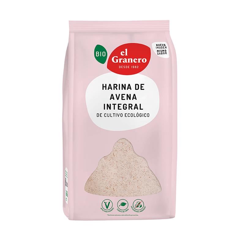 HARINA AVENA INTEGRAL BIO 1kg (U/C 7)-EL GRANERO