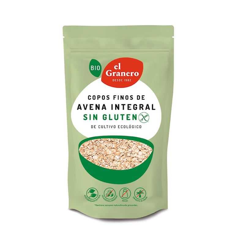 COPOS AVENA FINOS INTEGRAL S/G BIO 500gr (U/C 6)-EL GRANERO