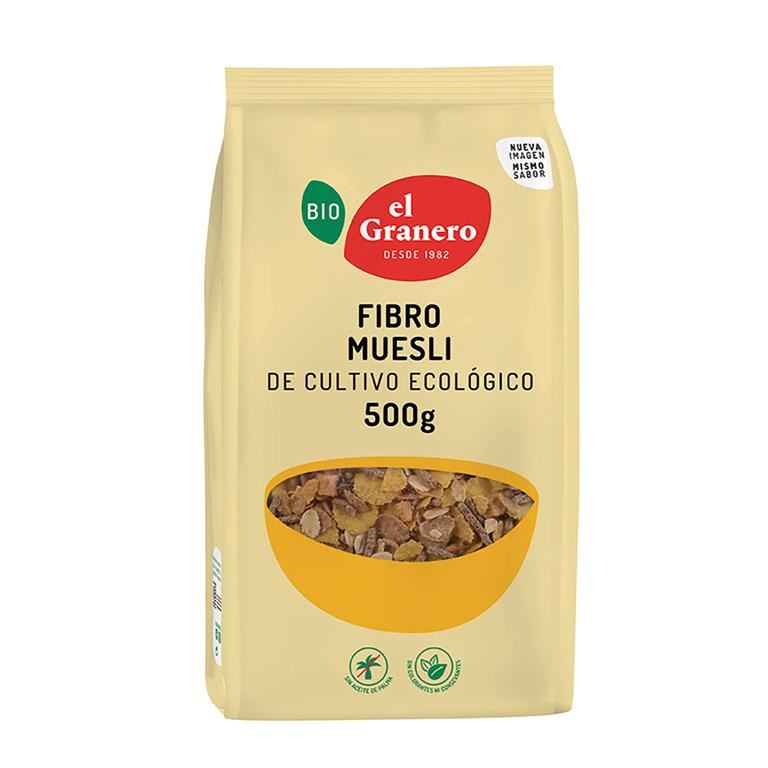 FIBRO MUESLI BIO 500gr (U/C 10)-EL GRANERO