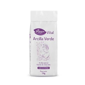 ARCILLA VERDE POLVO 1Kg (U/C 10)-EL GRANERO